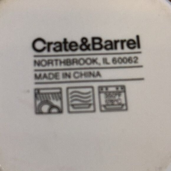 Crate & Barrel White Ceramic Mug - Picture 3 of 5